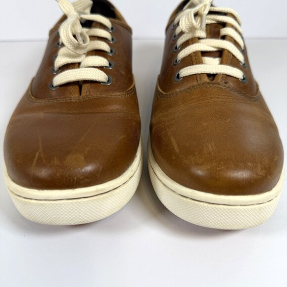 LL BEAN Women's sneakers 9M Brown Leather Low Top Lace Up - Picture 10 of 11